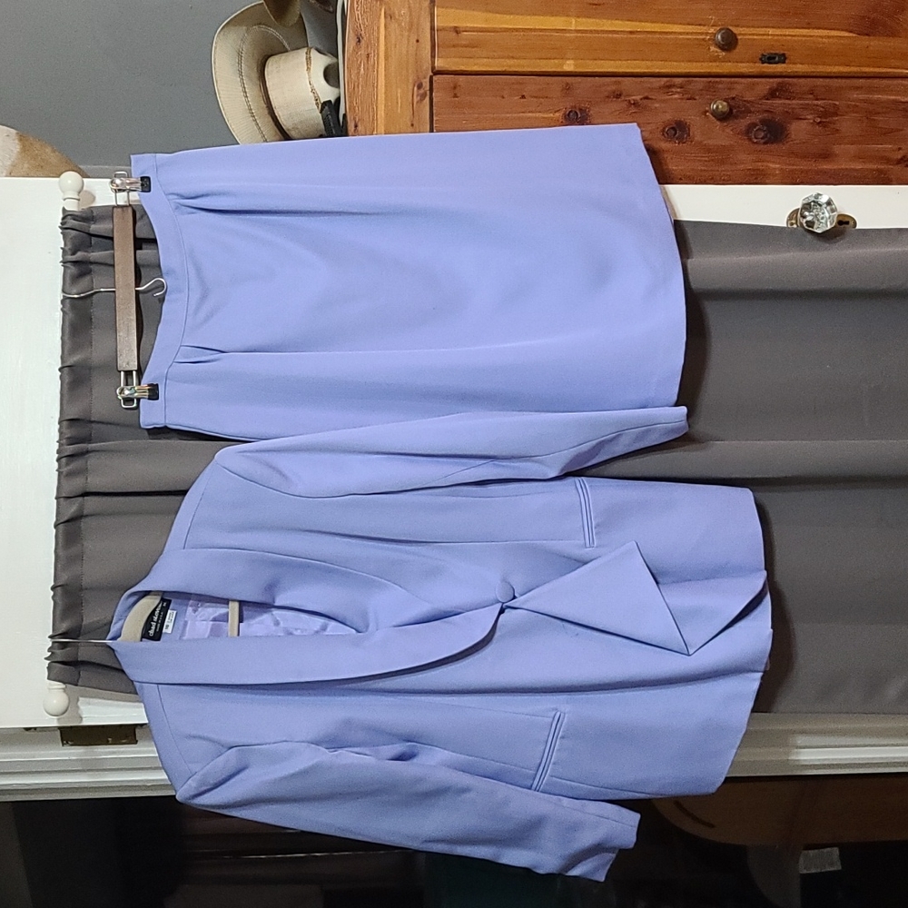 VTG Chad Stevens Women's Skirt Career Suit Purple Lined USA Size 16 Beautiful